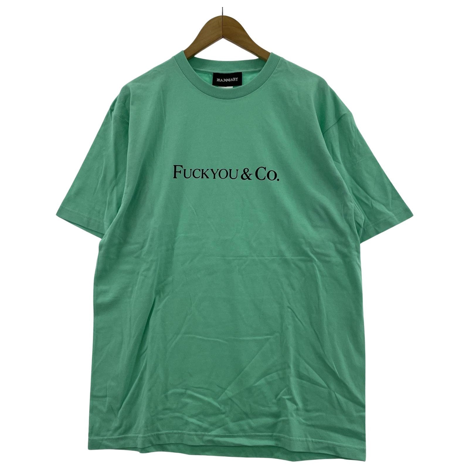 半袖Tシャツ MAJOGARY 魔女狩 FUCK & CO グリーン XL