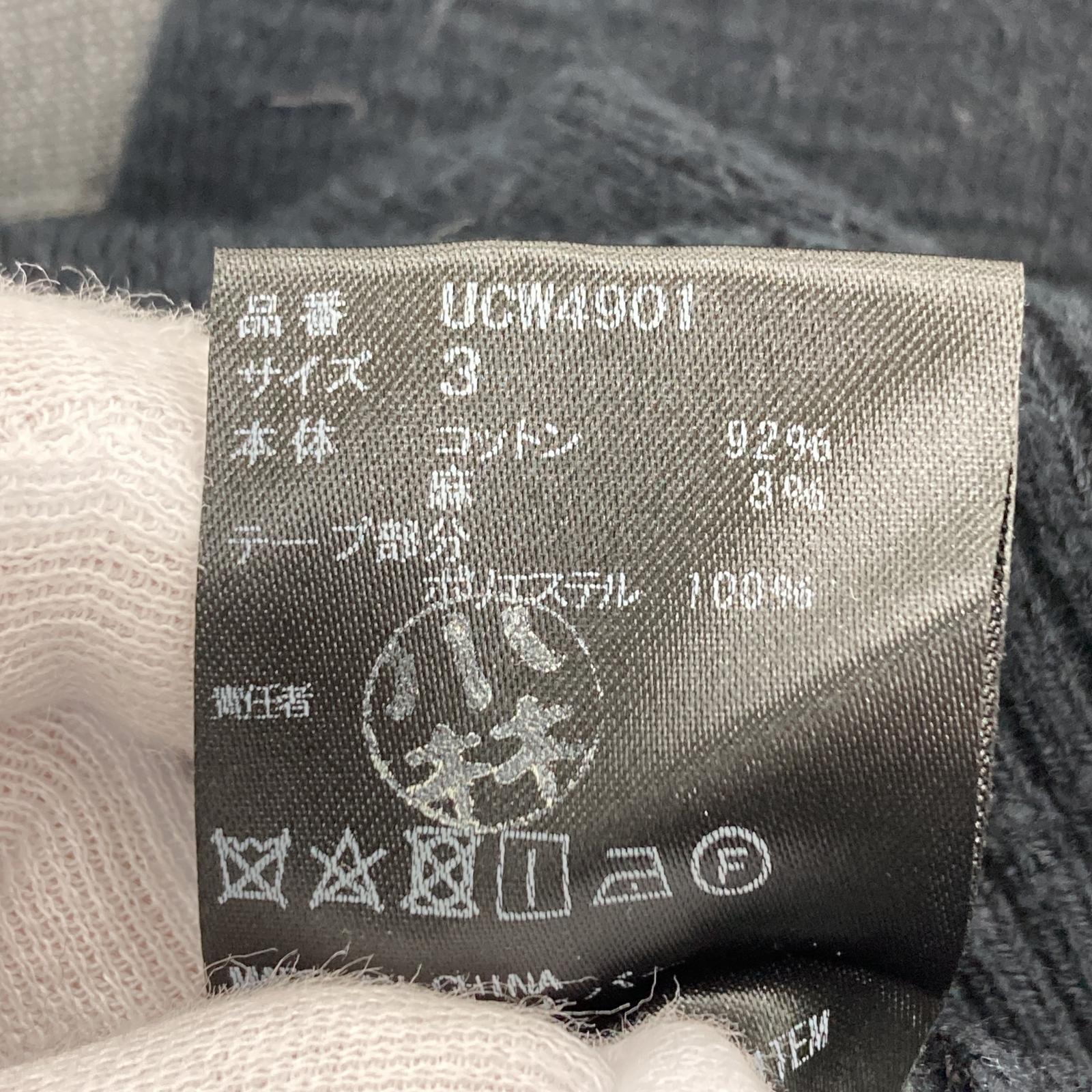 ニット UNDERCOVER リネン混デザインニット 3 ブラック ブラック