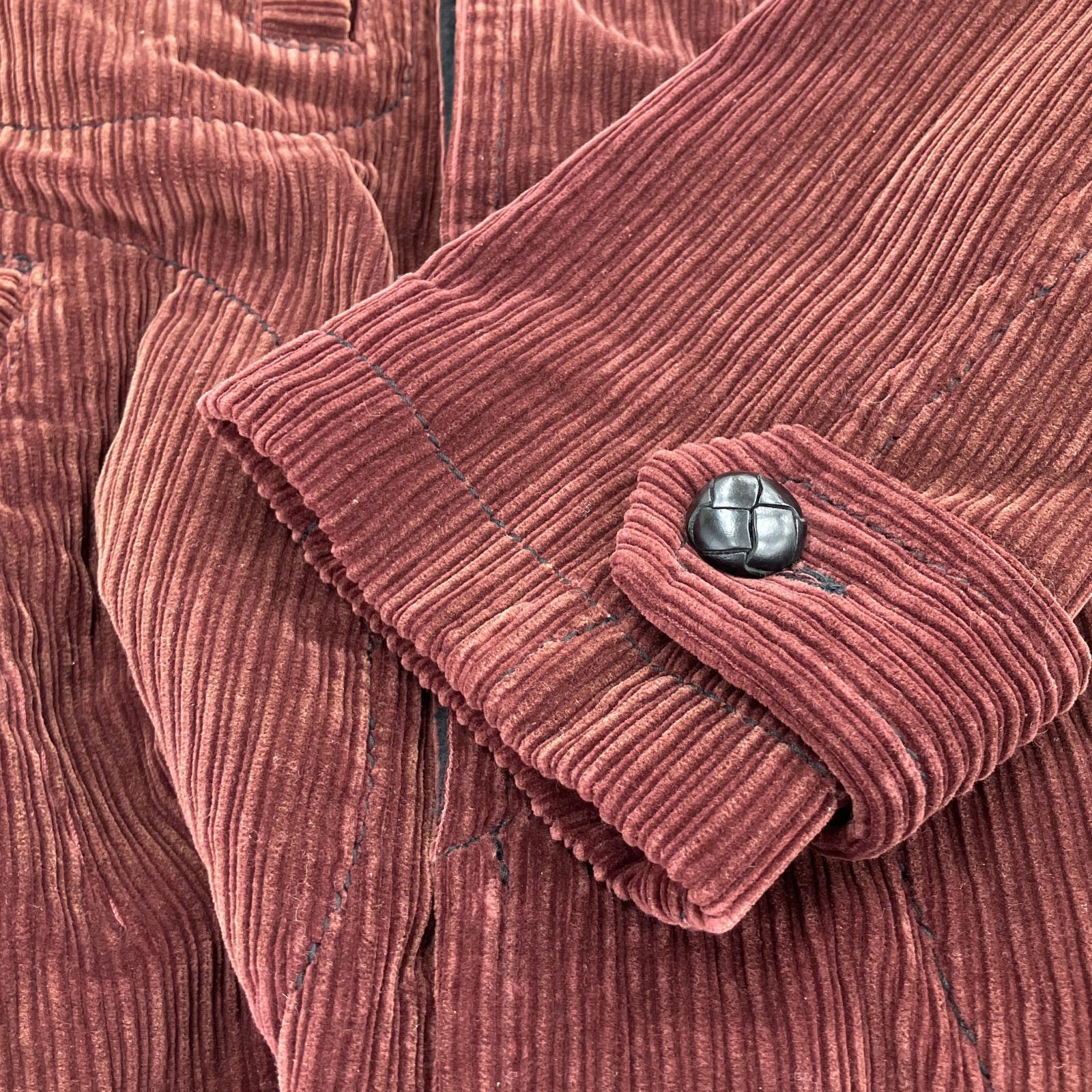 ジャケット NUMBER (N)INE 08AW ショールカラーコーデュロイコート ボルドー