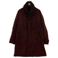 ジャケット NUMBER (N)INE 08AW ショールカラーコーデュロイコート ボルドー