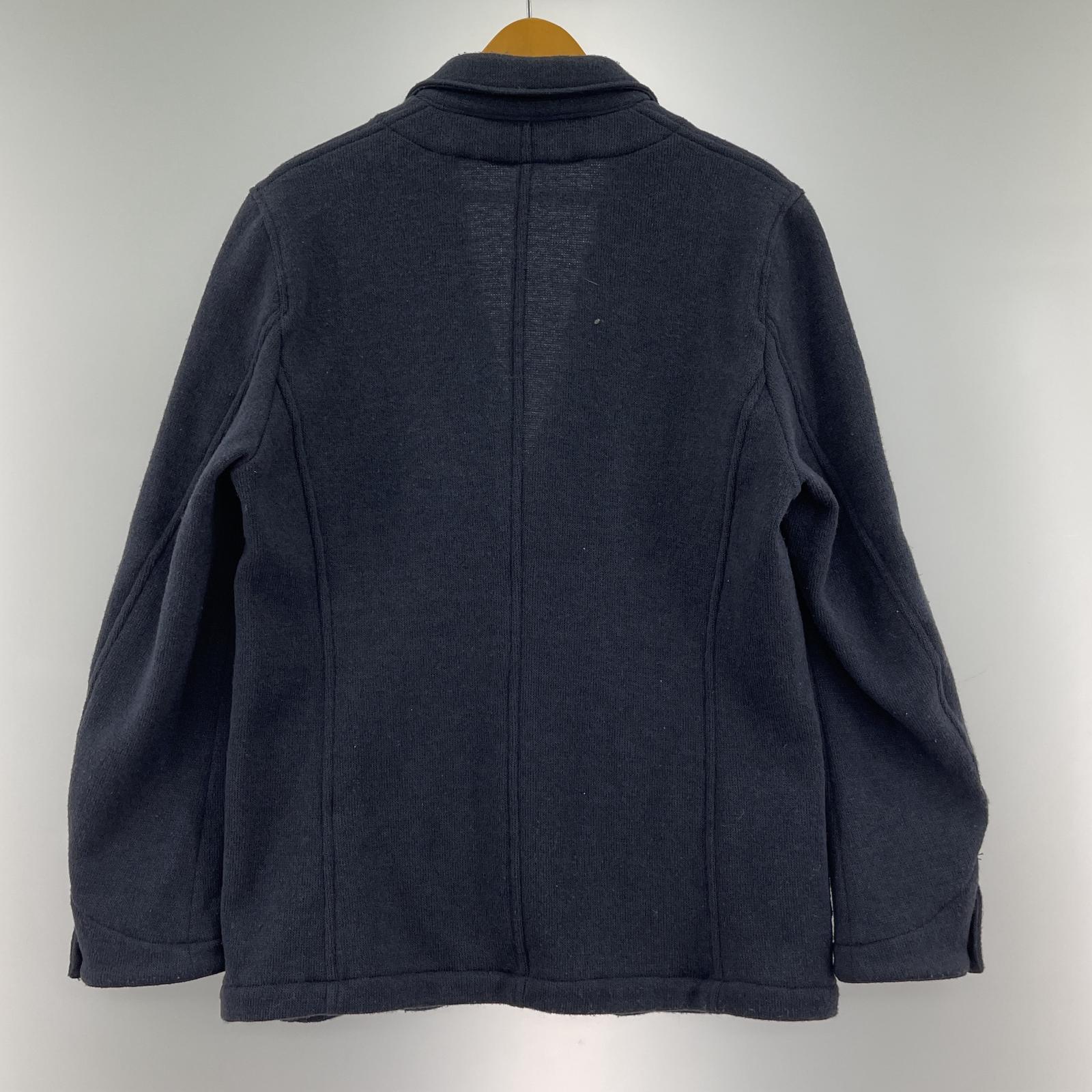 ジャケット ウールライク スウェットセットアップ 紺 M ネイビー