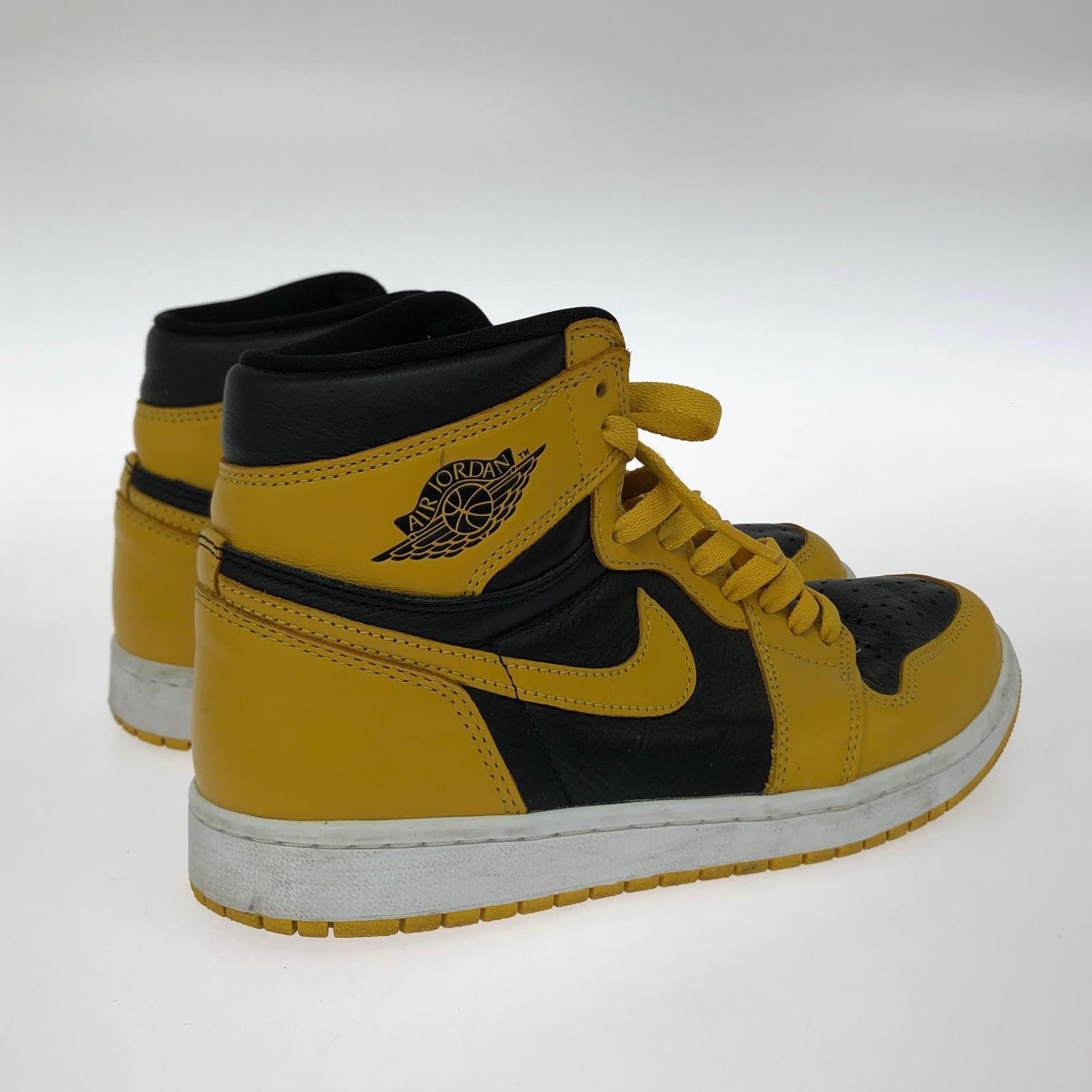スニーカー air jordan1 retro high OG イエローブラック (26) 26cm (US8 UK7 1/2 EU42)