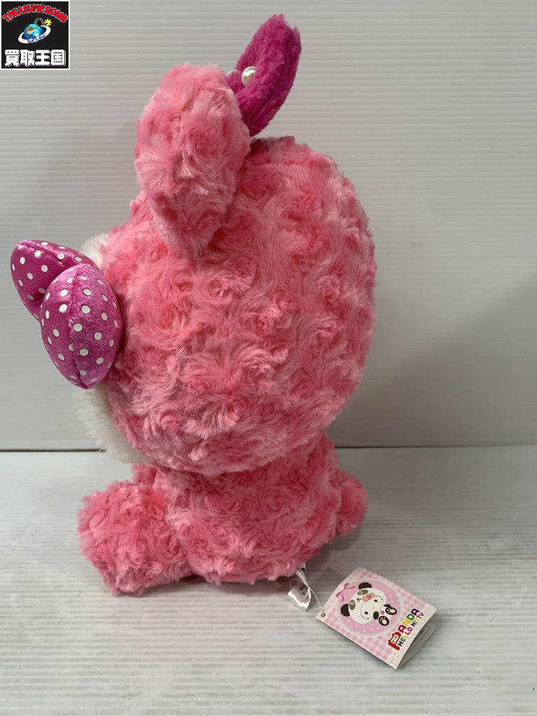パンダハローキティ パール付大人リボン BIGぬいぐるみ フィギュア/グッズ