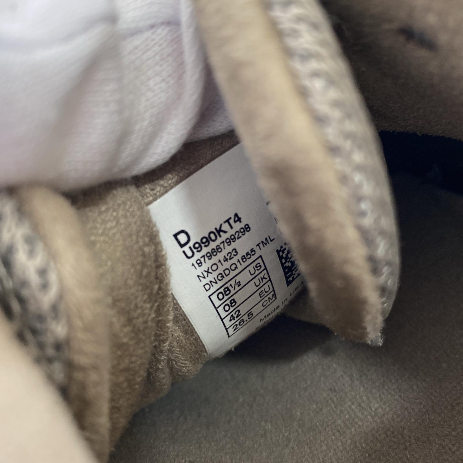 スニーカー KITH 990 V4 26.5CM 26.5cm (US8 1/2 UK8 EU43) グレー