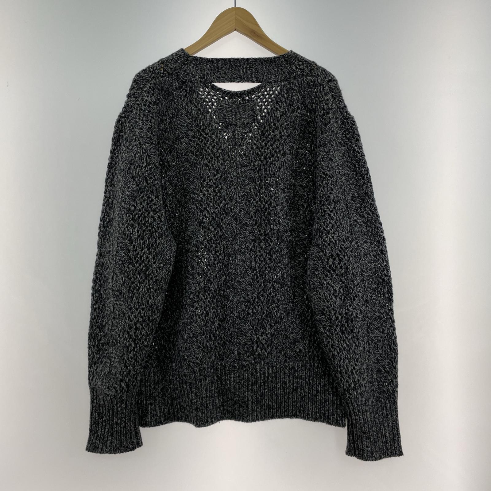 カーディガン NULLUS 24AW ウール/2/ウール ブラック