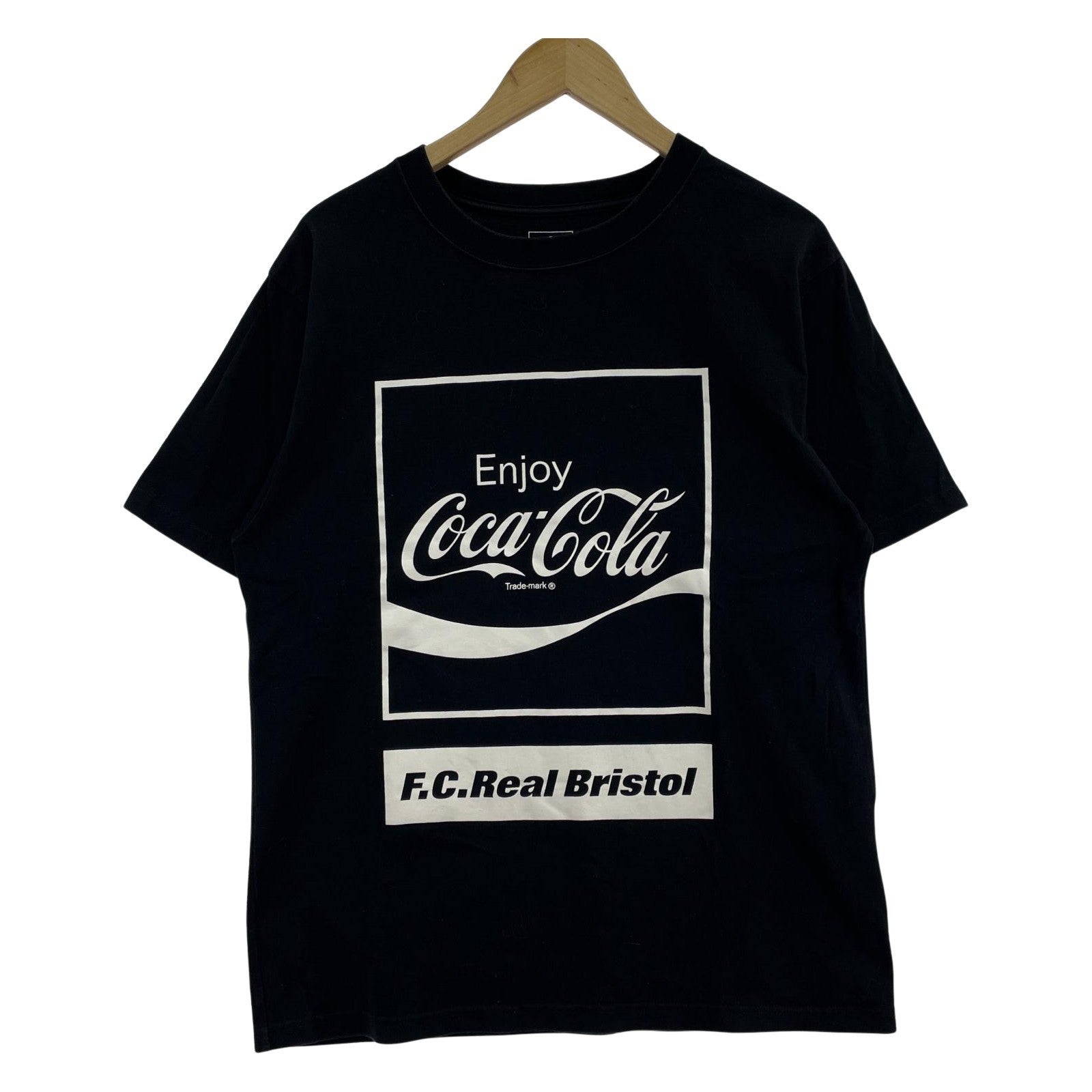半袖Tシャツ F.C.R.B. COCA-COLA BOX LOGO TEE 黒 (L) L ブラック
