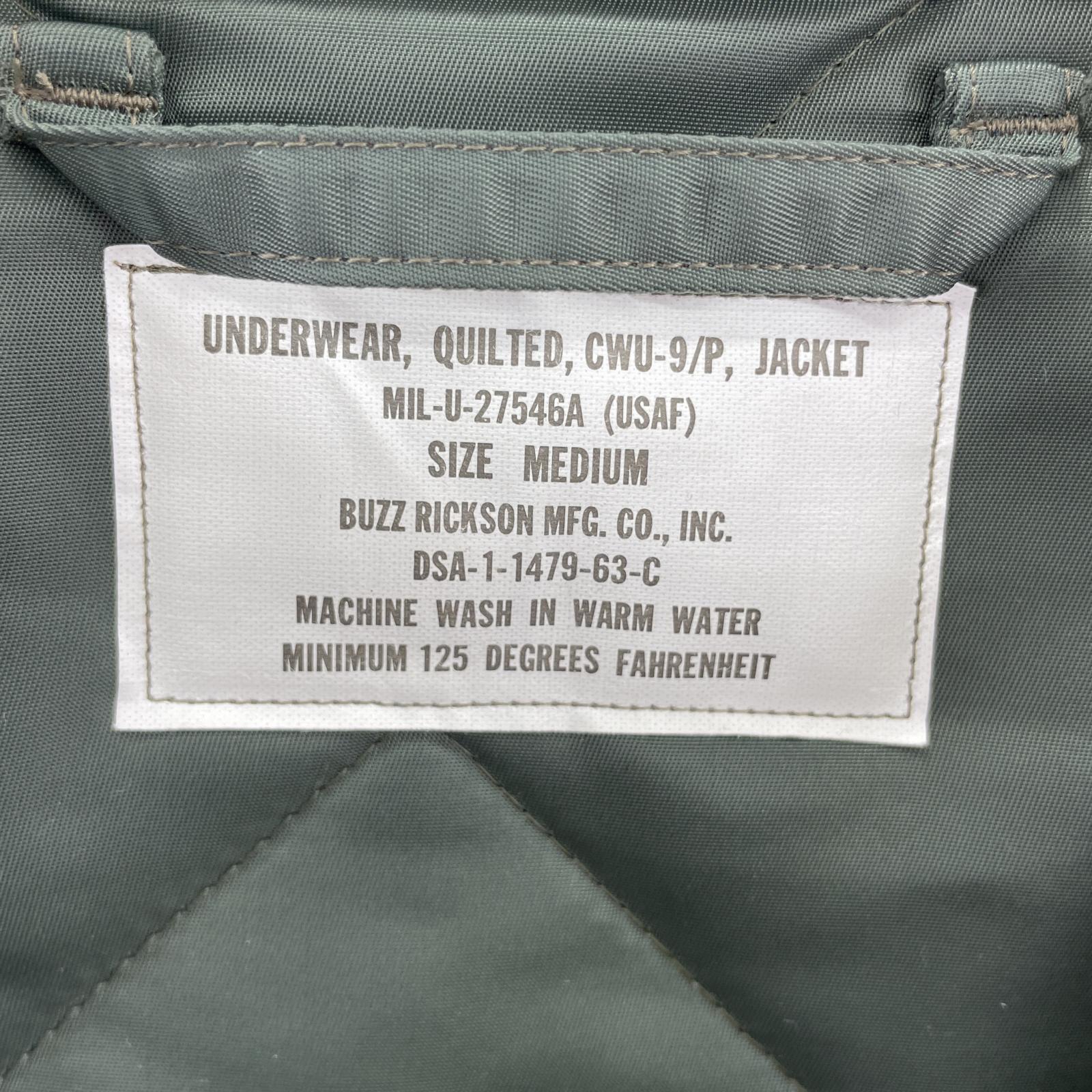 ミリタリージャケット BR15327 CWU-9/P LINER JACKET M