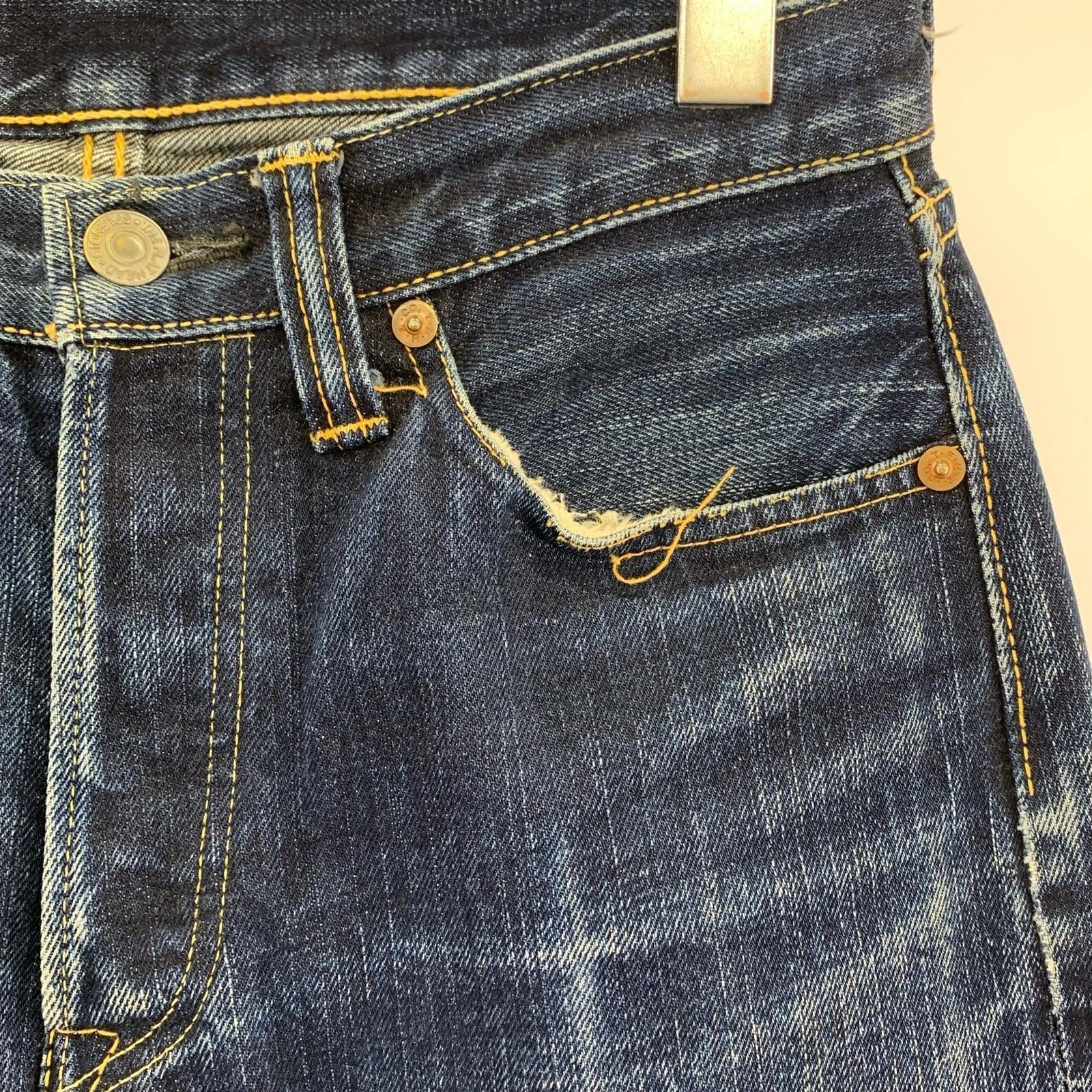 デニムパンツ 3005xx 赤耳 テーパード 28 ブルー