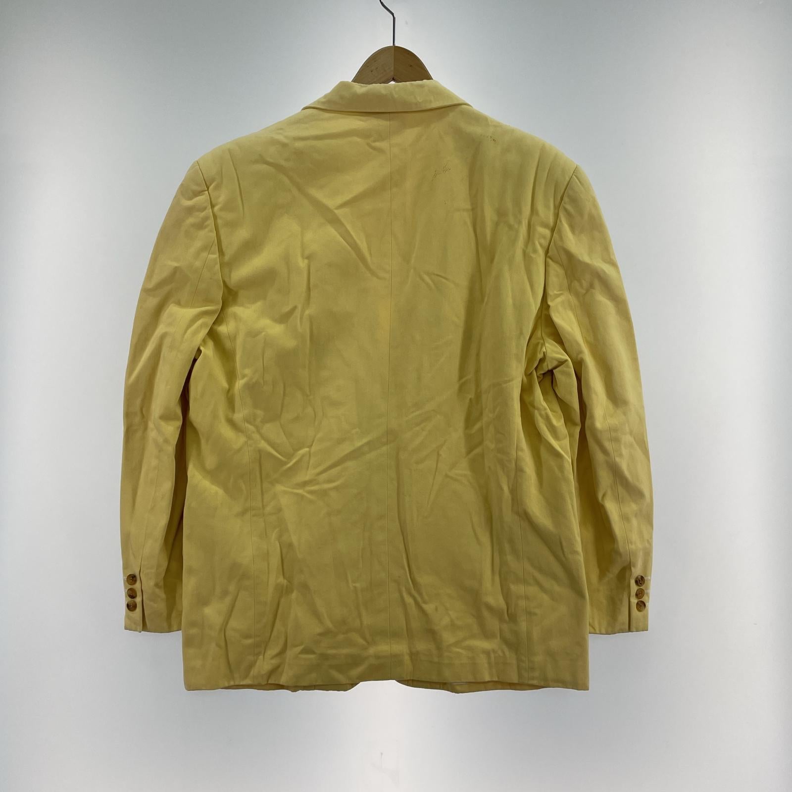 テーラードジャケット COMME des GARCONS 90s コットンテーラードジャケット M イエロー