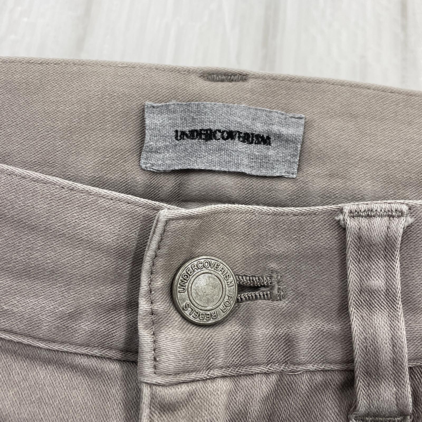 パンツ UNDERCOVERISM 12SS ドッキングデザインパッチワークパンツ 1 レッド×グレー系 I4510-1
