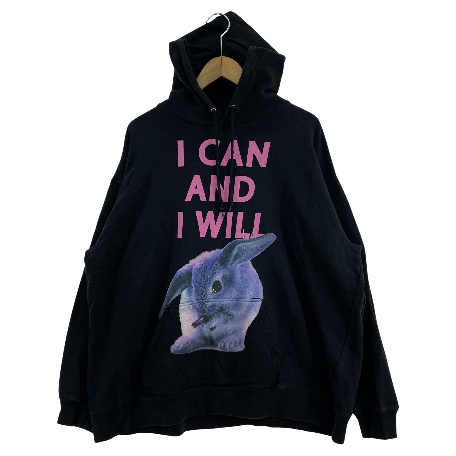 パーカー GANG RABBIT HOODIE 黒 ブラック