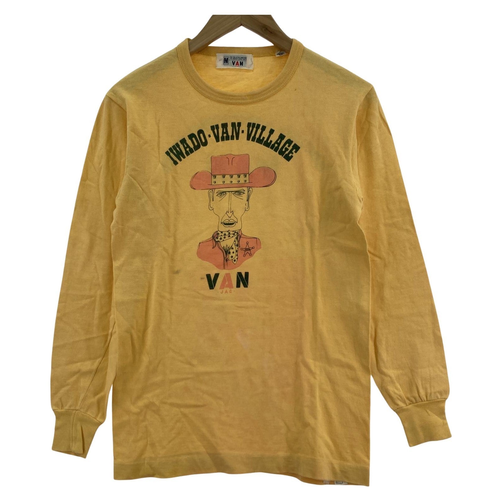 長袖Tシャツ 70s L/Sプリントカットソー (M)イエロー M