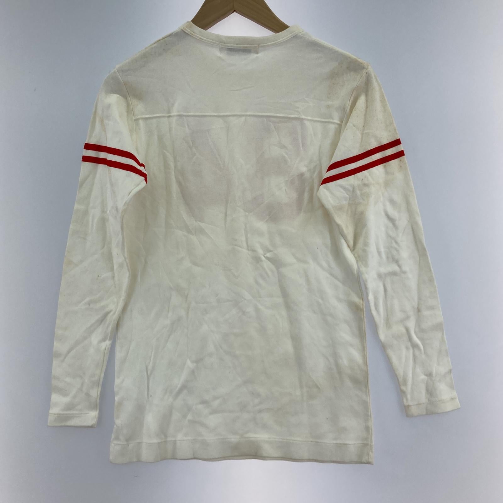 長袖Tシャツ VAN JAC ナンバリング フットボールTee M アイボリー ホワイト