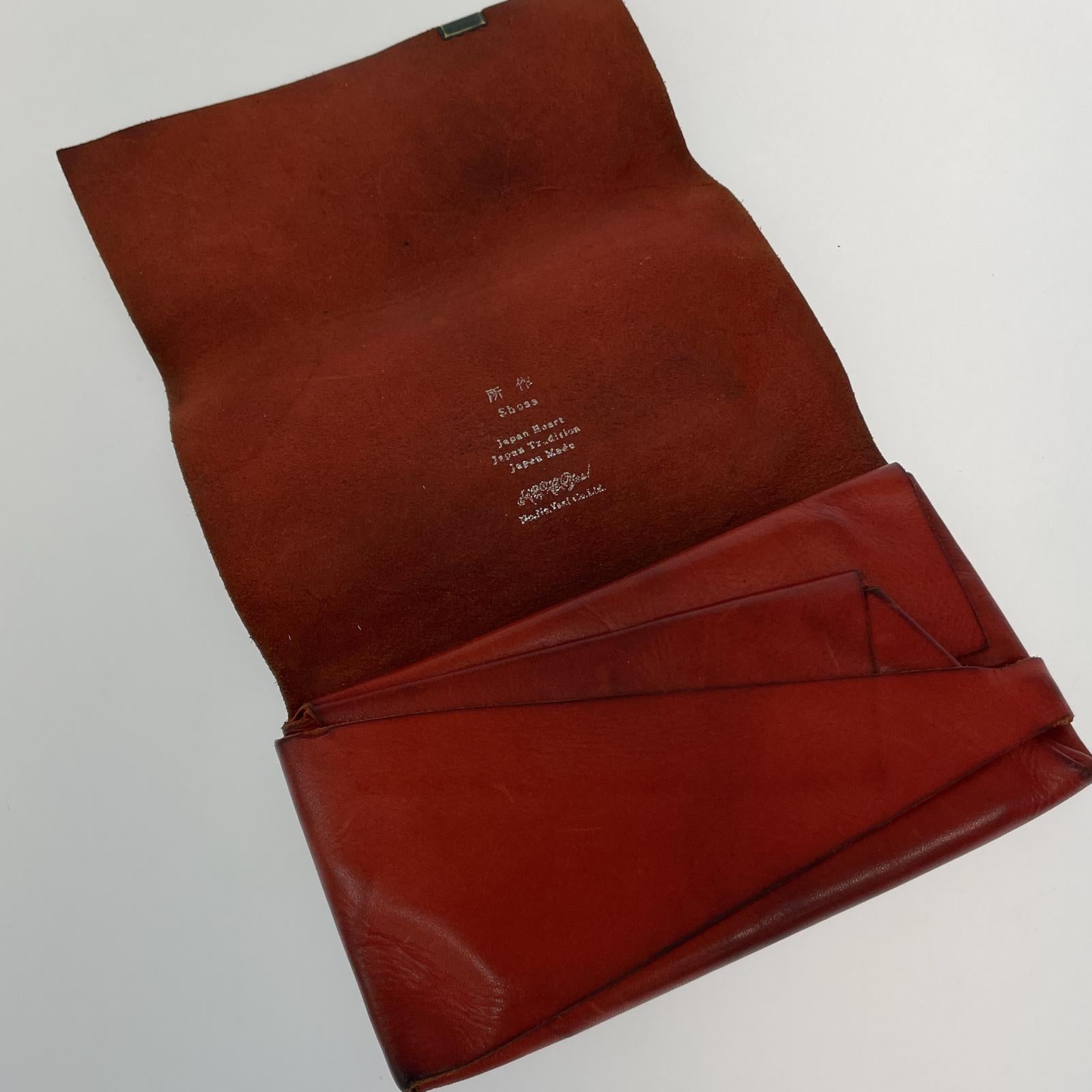 長財布 所作 長財布 赤茶
