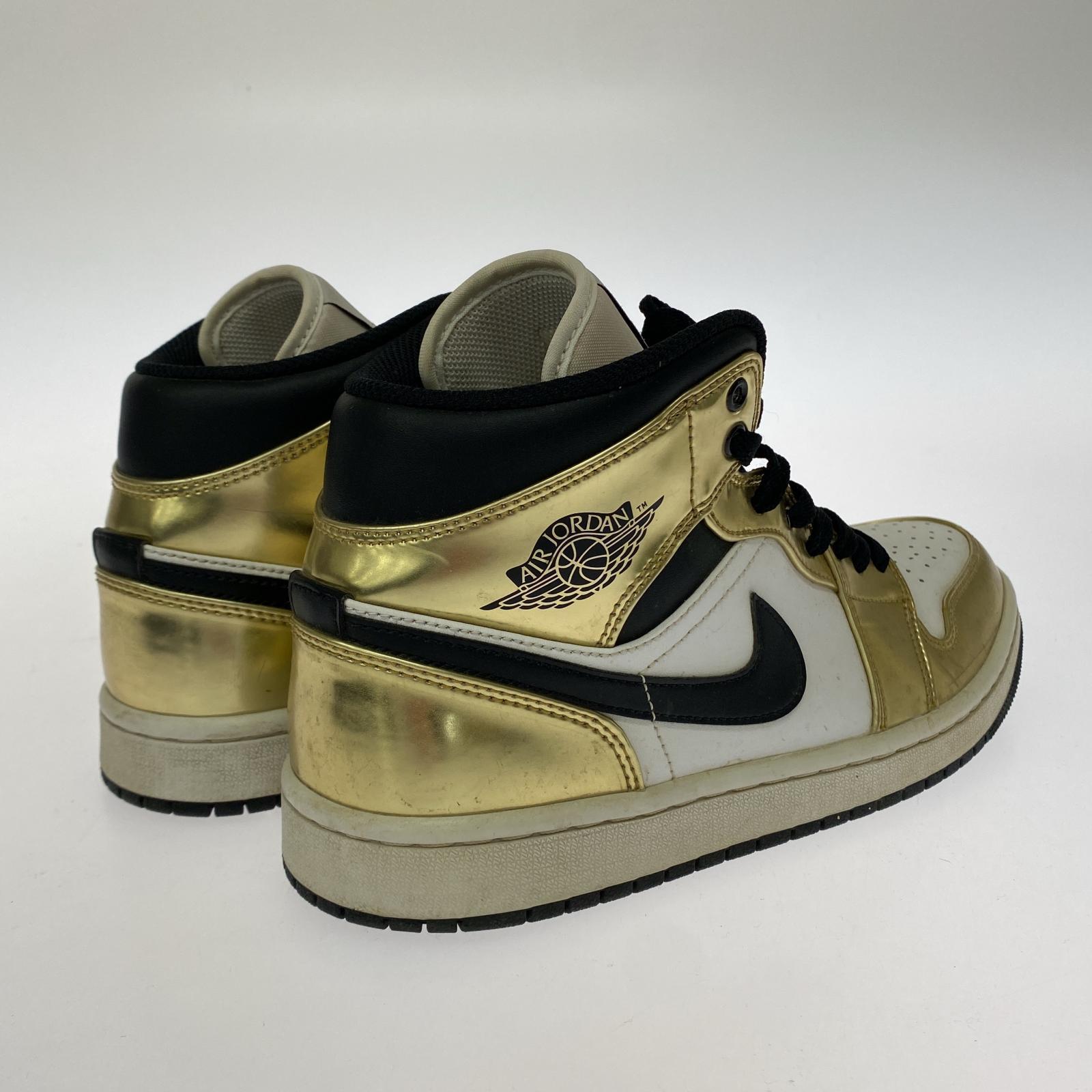 スニーカー AIR JORDAN 1 MID SE METALLIC GOLD/26cm 26cm (US8 UK7 1/2 EU42)