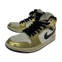 スニーカー AIR JORDAN 1 MID SE METALLIC GOLD/26cm 26cm (US8 UK7 1/2 EU42)