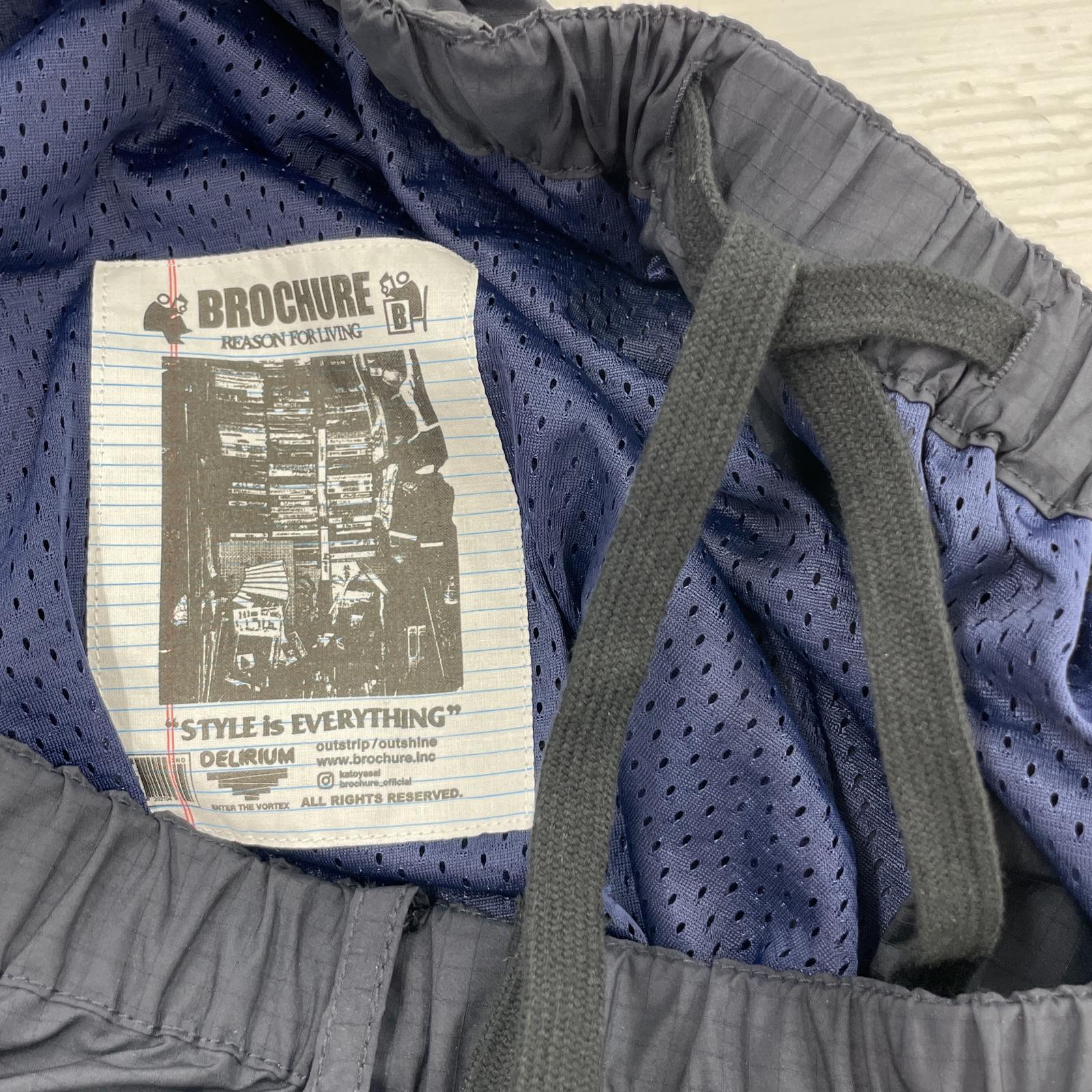 パンツ BROCHURE 24SS SHAKA RIP EASY リップストップ シャカイージーパンツ XL ネイビー ネイビー