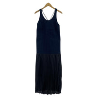 ワンピース Denim pleats dress 36 ネイビー