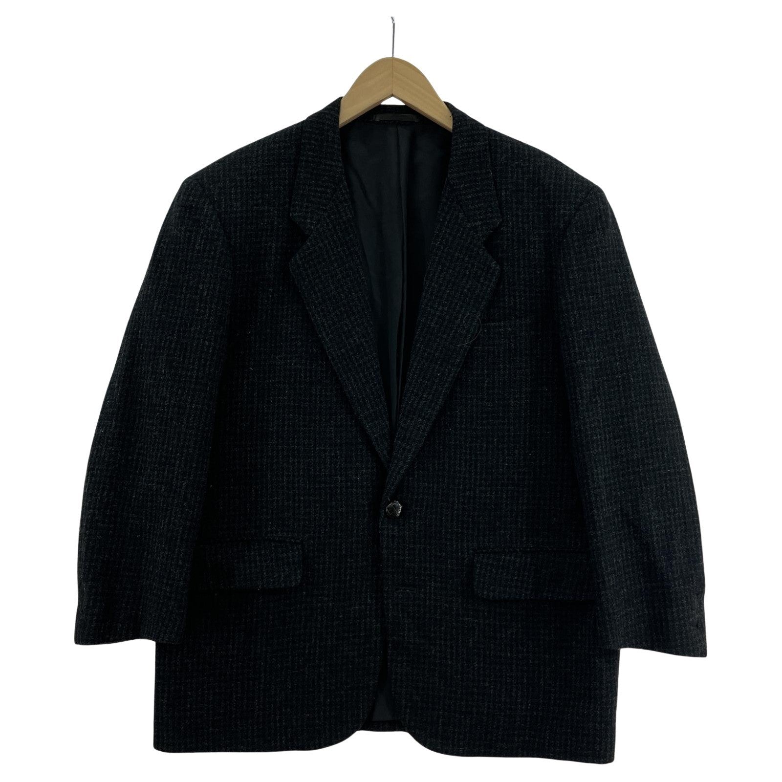 テーラードジャケット COMME des GARCONS HOMME 80s くるみボタン ツイードジャケット S グレー S グレー