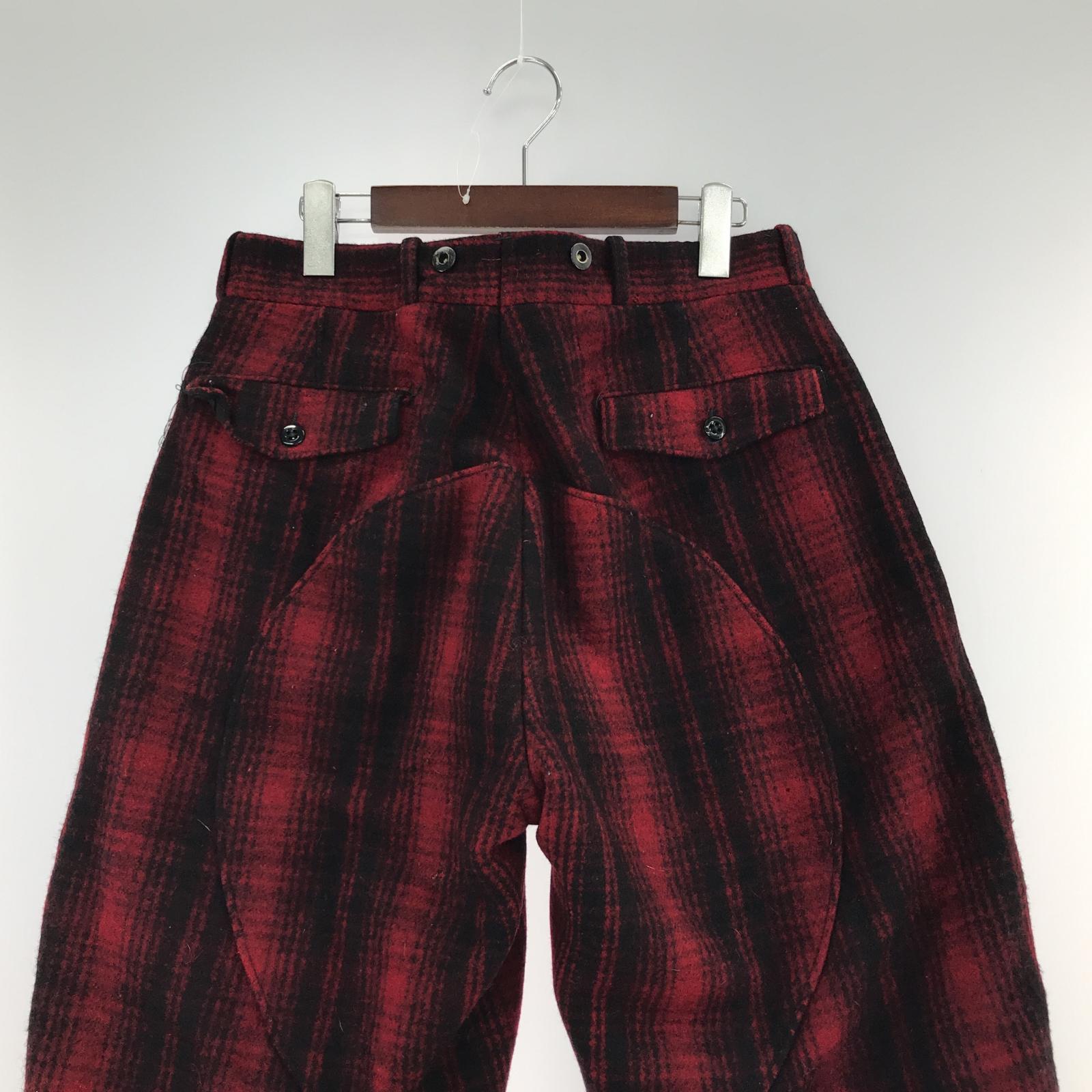 パンツ 紙タグ VINTAGE バッファローチェックハンティングパンツ