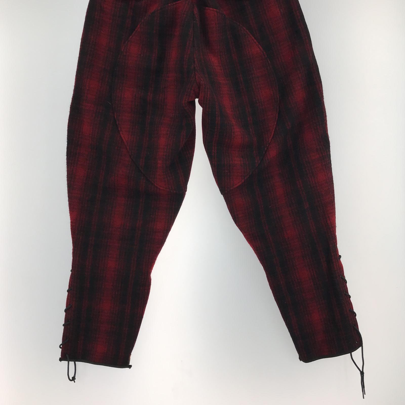 パンツ 紙タグ VINTAGE バッファローチェックハンティングパンツ
