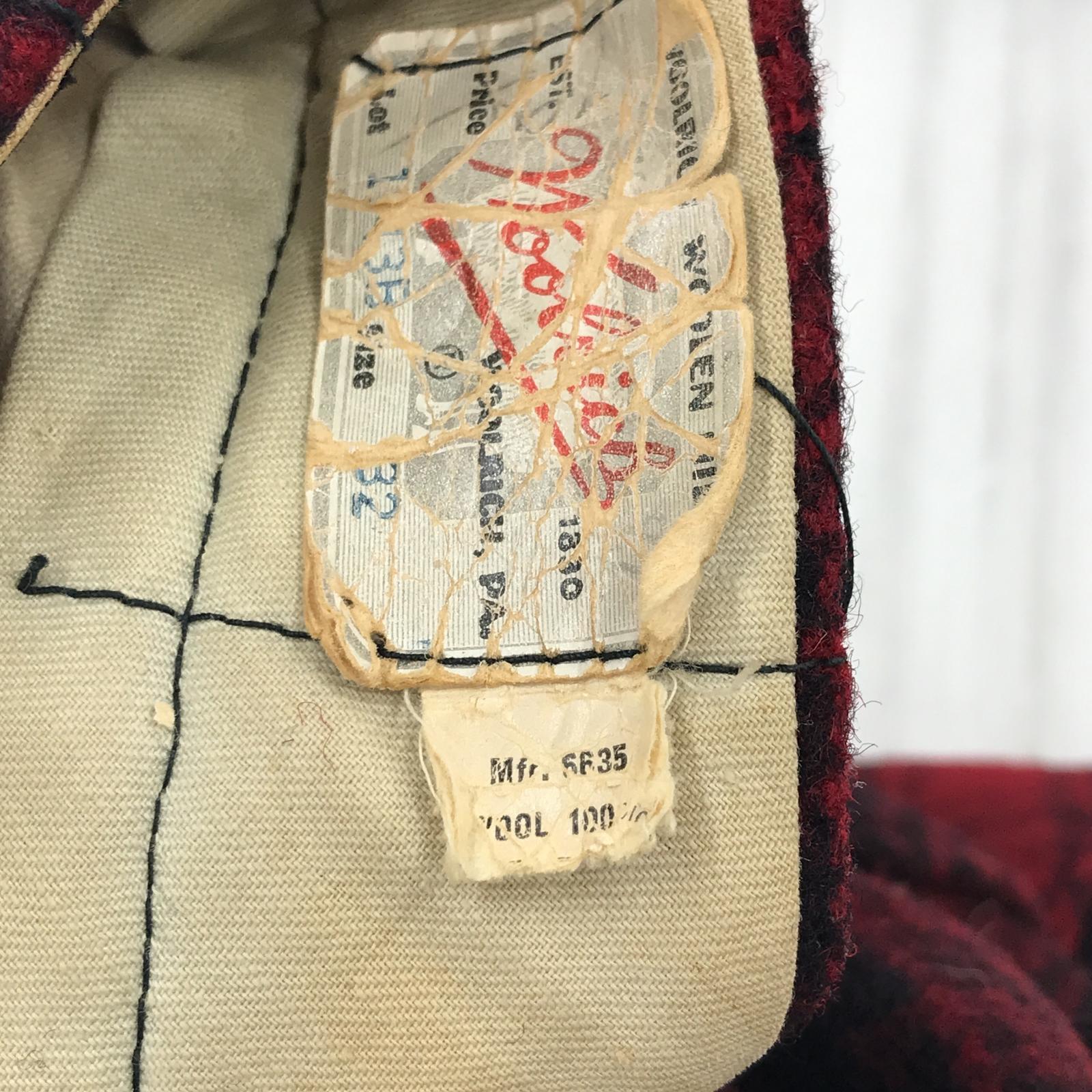 パンツ 紙タグ VINTAGE バッファローチェックハンティングパンツ