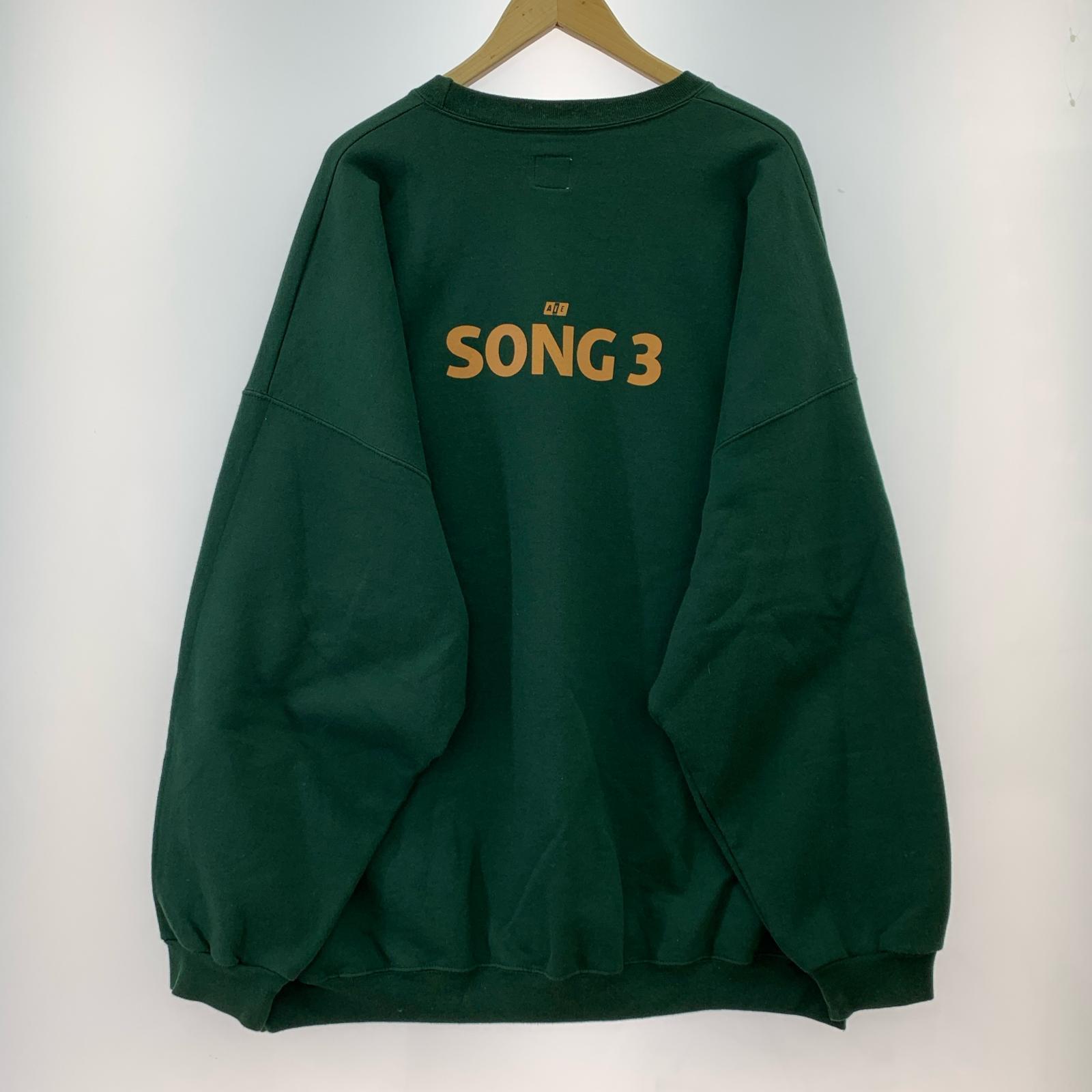 スウェット AIE 18SS SONG3 L/Sスウェット GRN グリーン