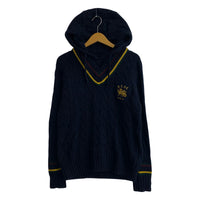 ニット Cotton Cashmere Cricket Hoodie 紺 XS SS ネイビー