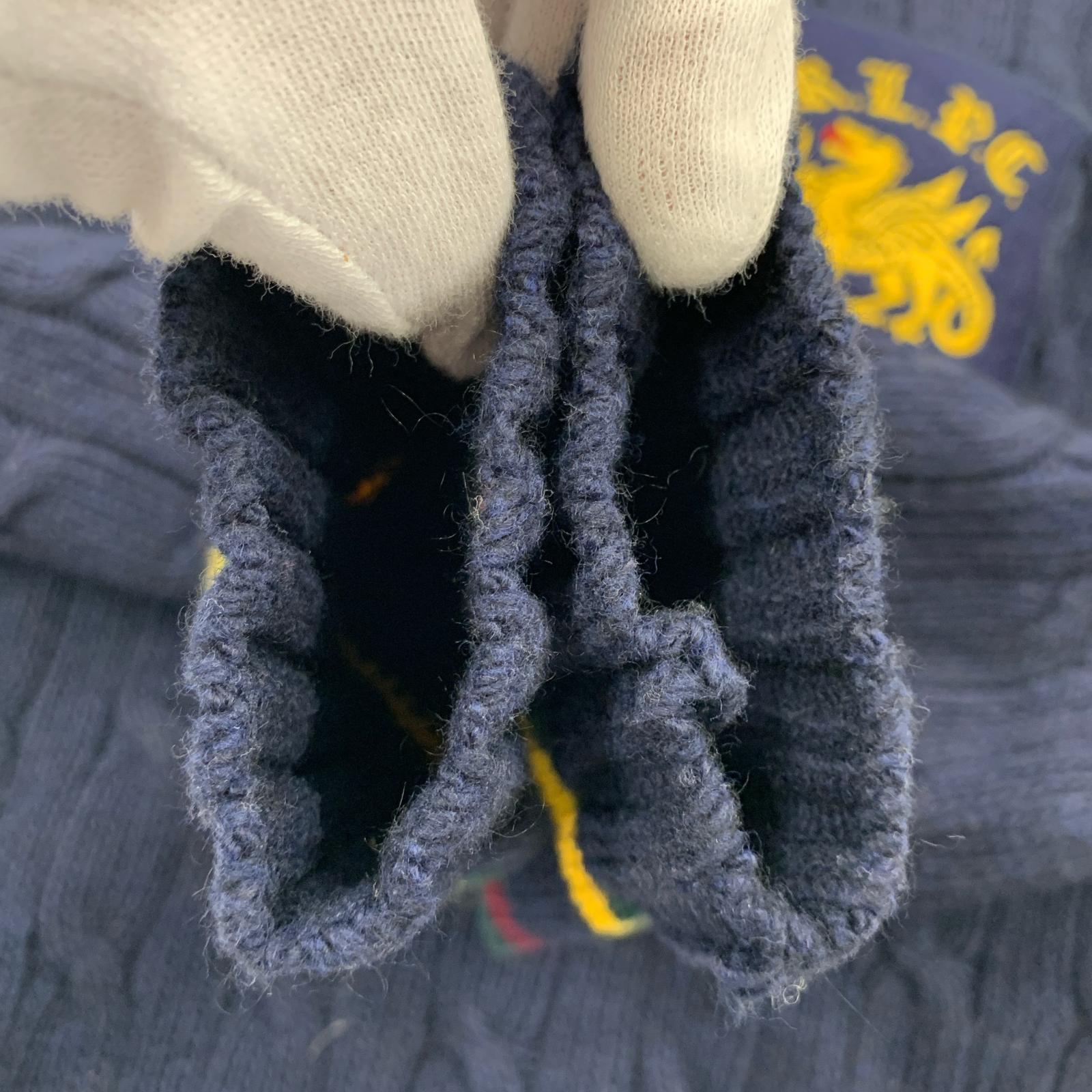 ニット Cotton Cashmere Cricket Hoodie 紺 XS SS ネイビー