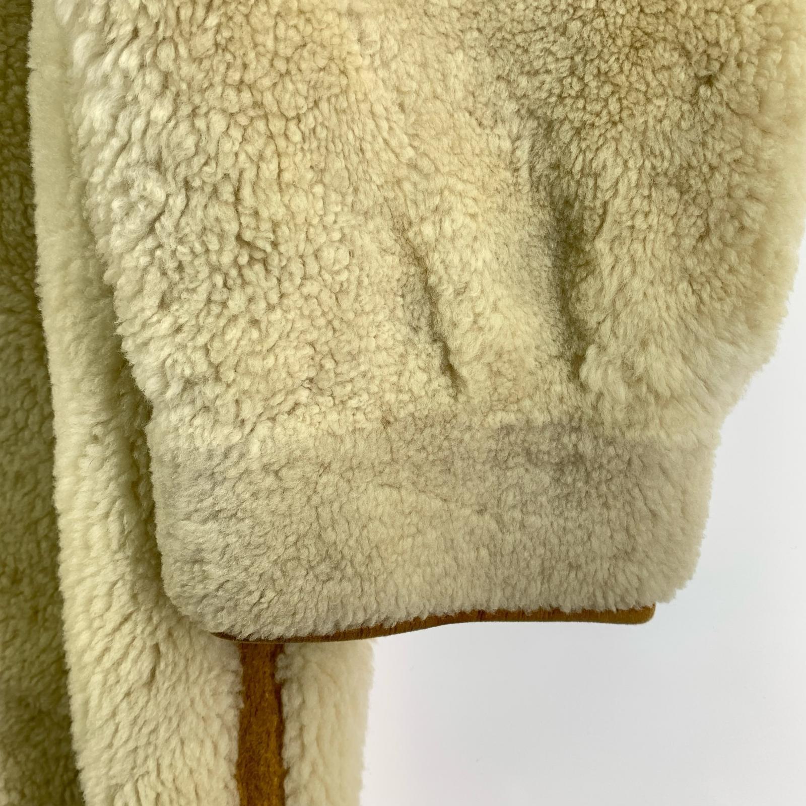 ジャケット ショールカラームートンコート ベージュ