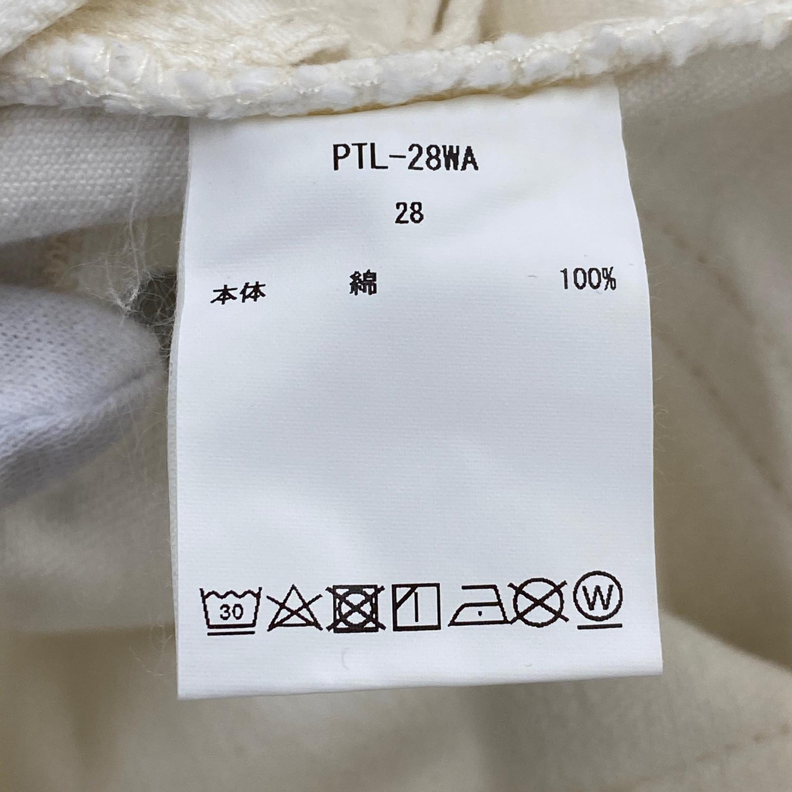 デニムパンツ ワイドデニムパンツ PTL-28WA ホワイト