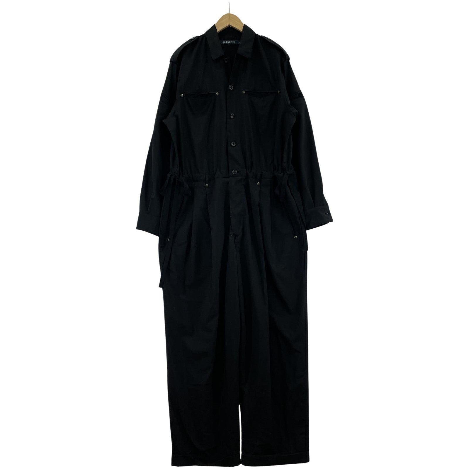 オーバーオール COGNOMEN MILITARY Jumpsuit Black L ブラック TC-PTM01 L ブラック