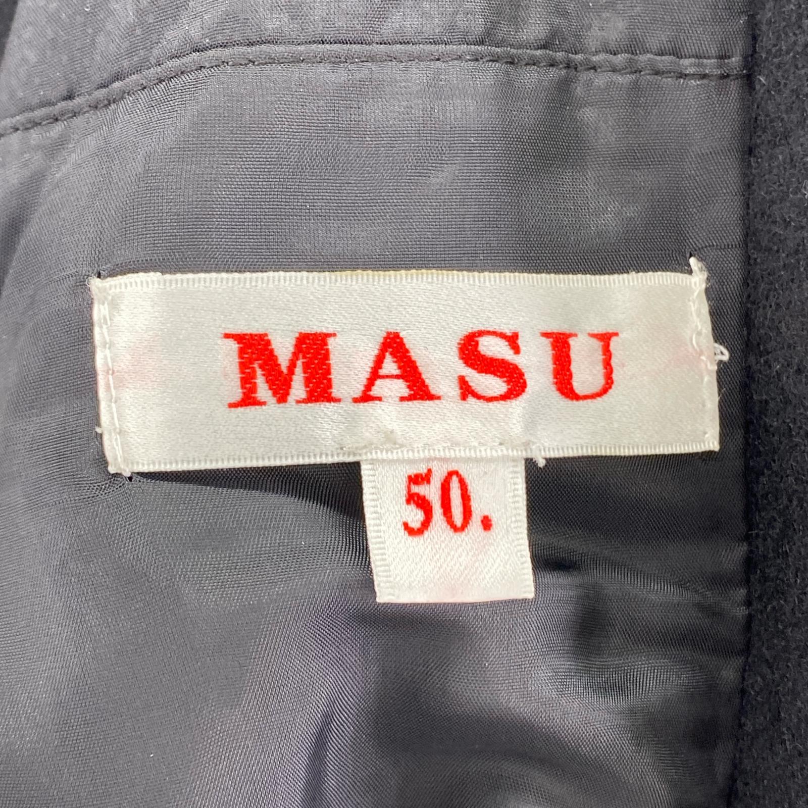 ジャケット MASU 24AW BAT COLLAR OVER COAT 50 ブラック MPFW-CT0224 ブラック
