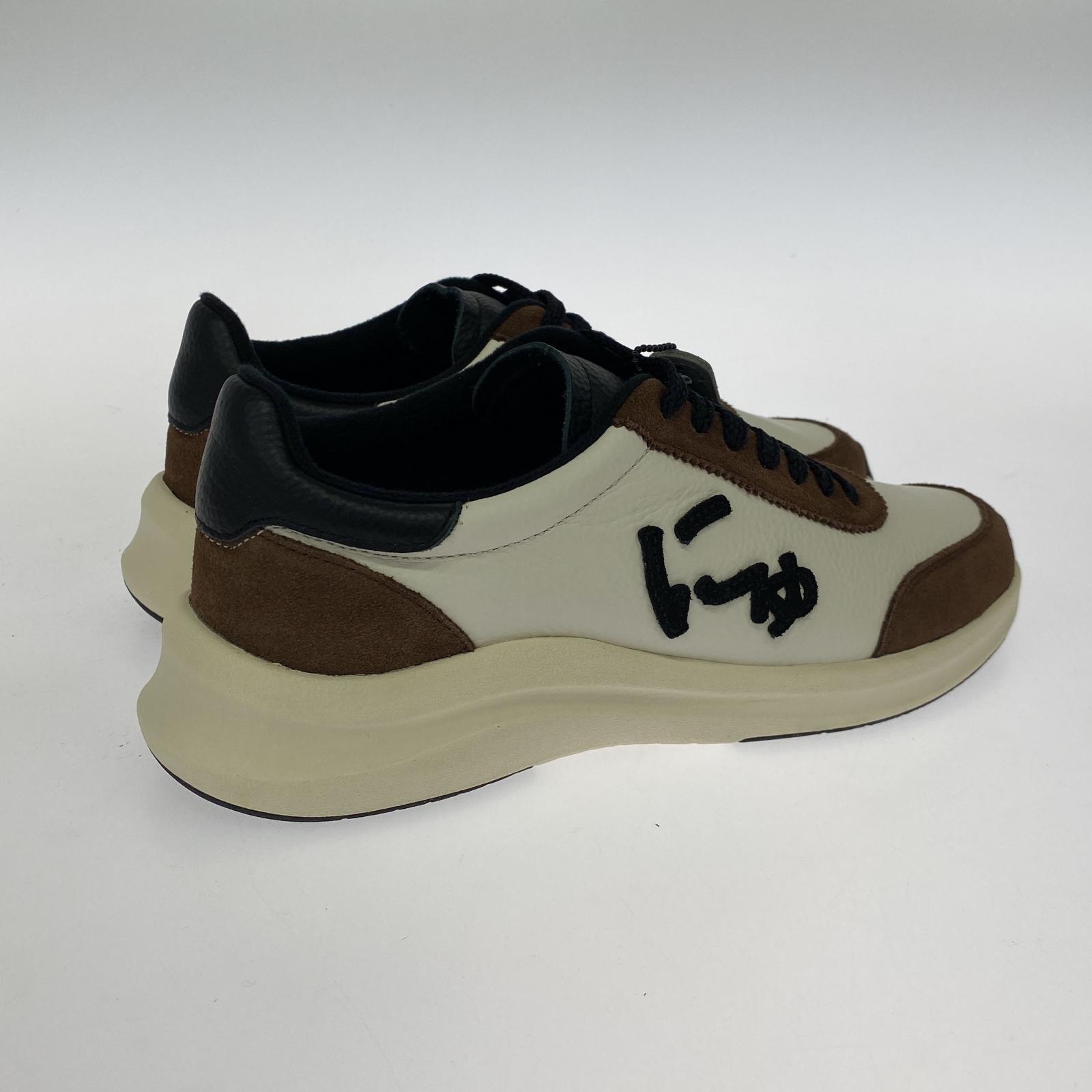 スニーカー にゅBLOW/WHITE×BROWN