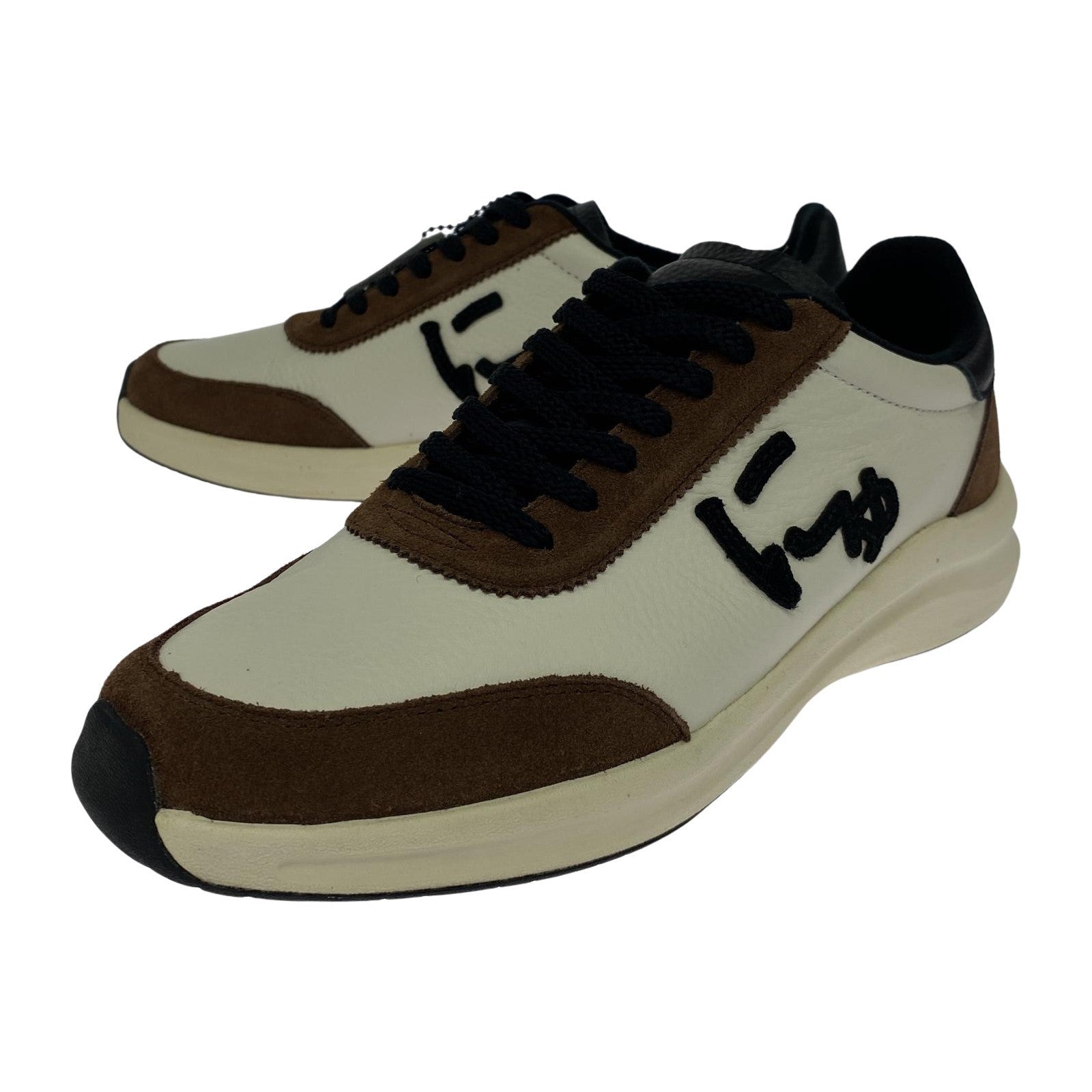 スニーカー にゅBLOW/WHITE×BROWN
