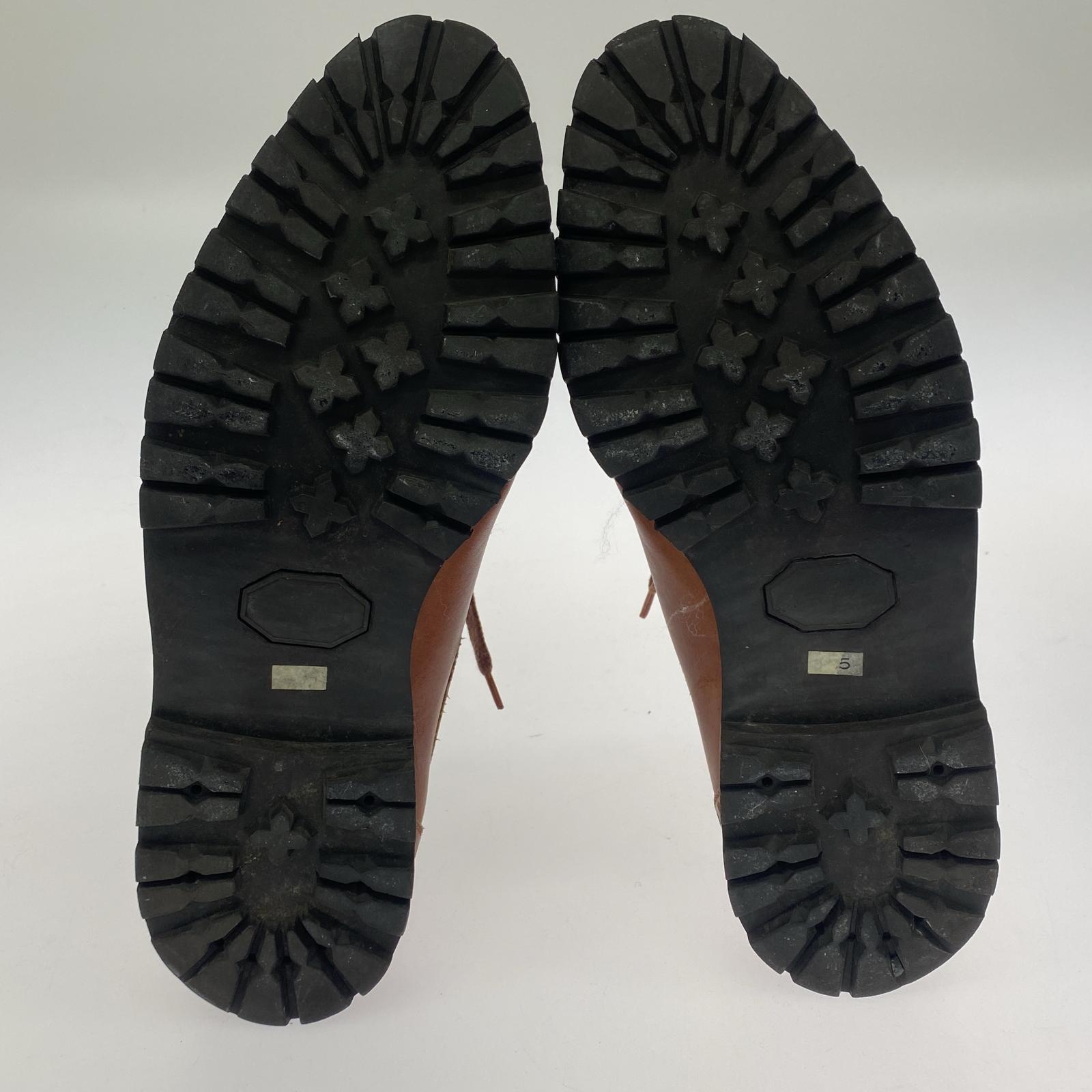 シューズ COMME des GARCONS HOMME PLUS 2ホールレザーシューズ 25.0 ブラウン