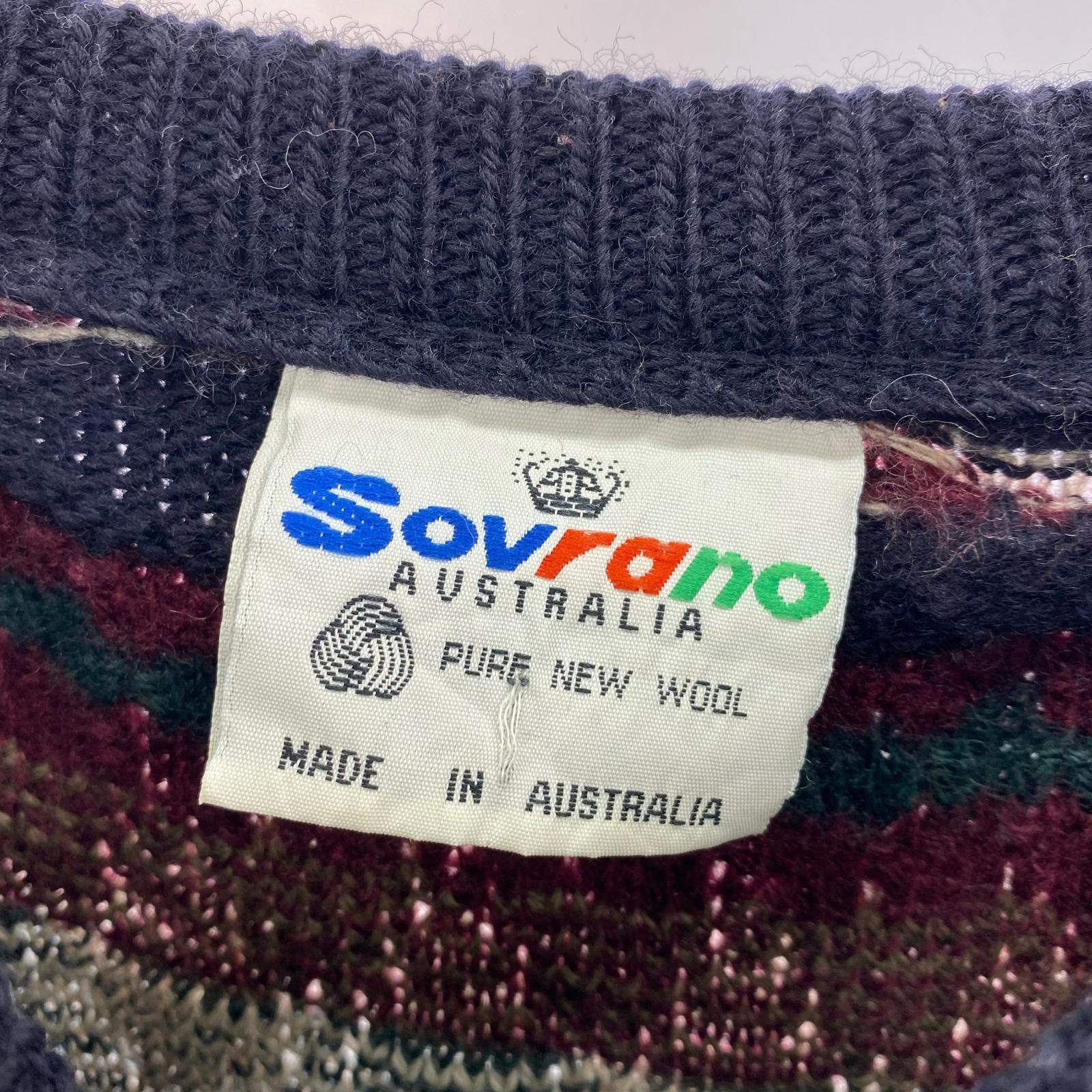 ニット 90s Sovrano 総柄
