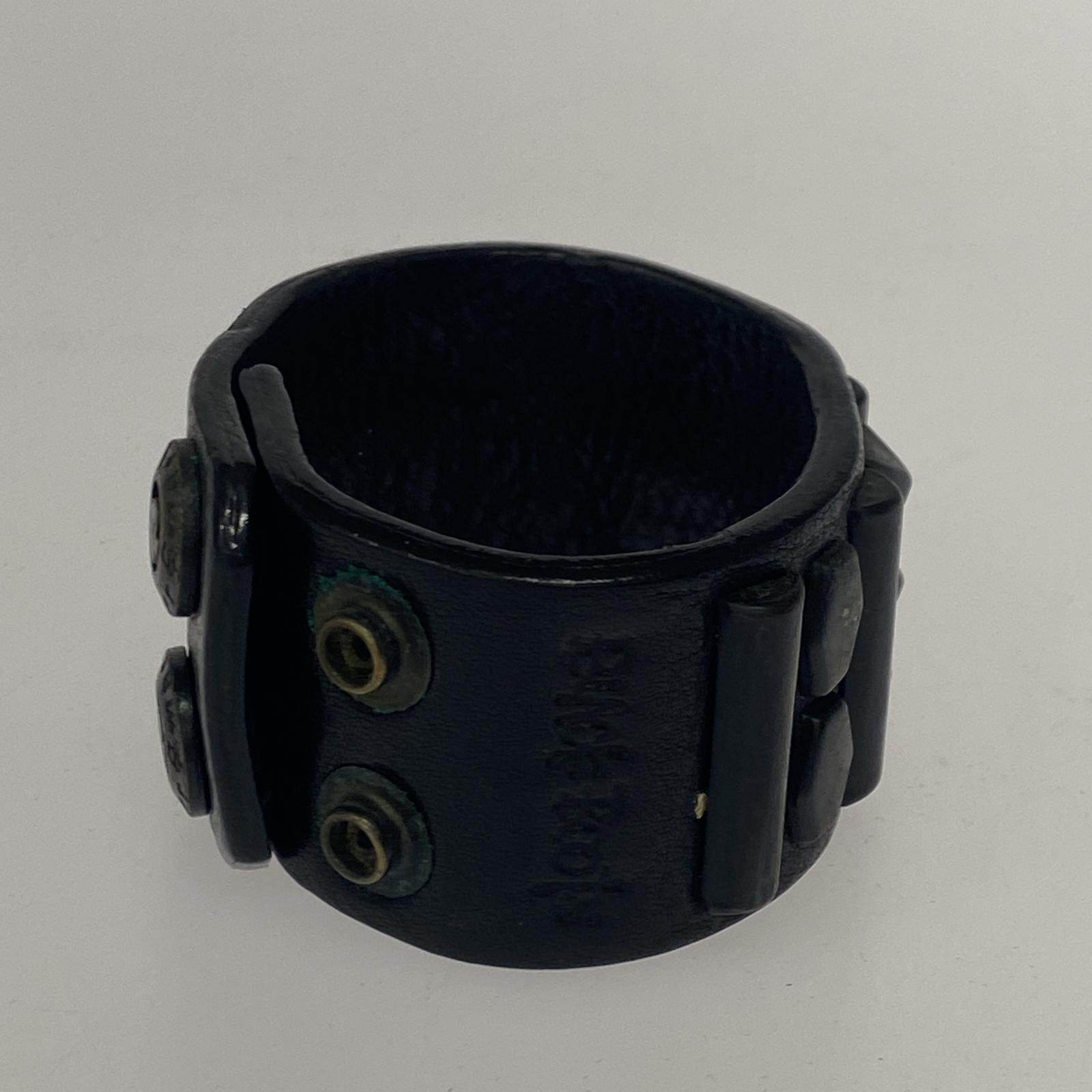 ブレスレット BLACKBOOTS SMACK ENGINEER スタッズ レザーブレスレット ブラック