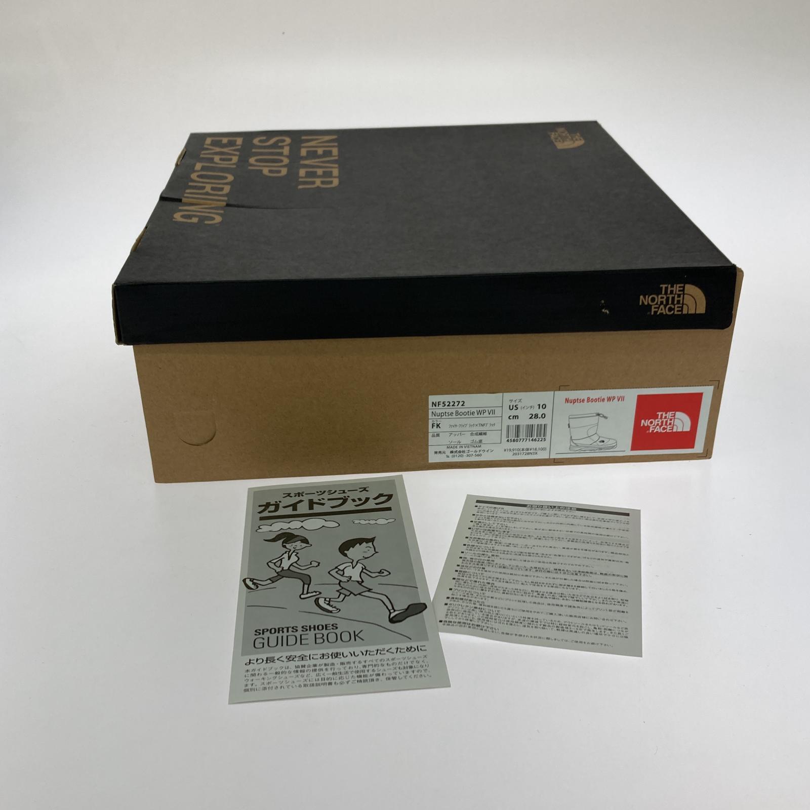 ブーツ Nuptse Bootie WP Ⅶ 黒 28.0cm 28cm (US10 UK9 1/2 EU46) ブラック