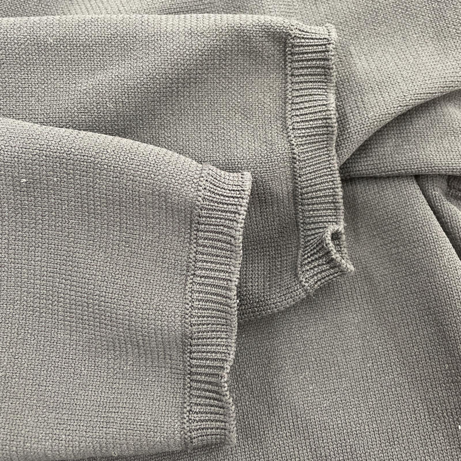 ニット HOMME PLUS 24ss 切替Vネックニット 黒 S