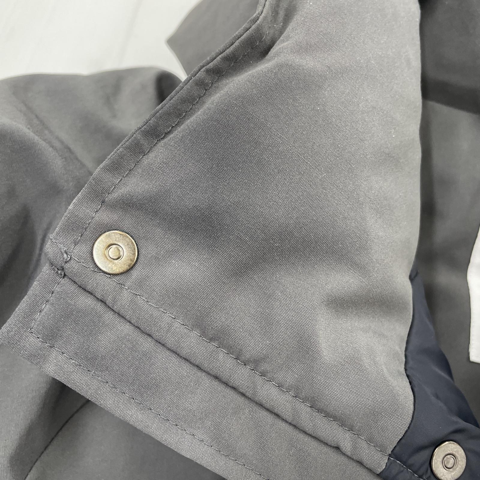 マウンテンパーカー DOWN ARMY HOODED JACKET S S グレー
