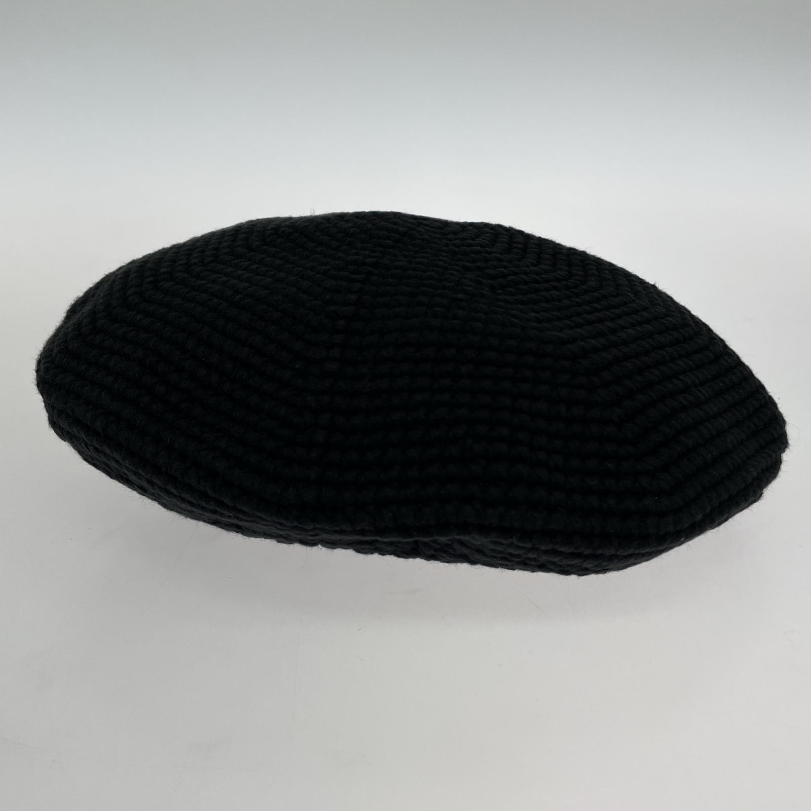 ハット 25ss Crochet Knit Beret ベレー CTE-25S518 ブラック