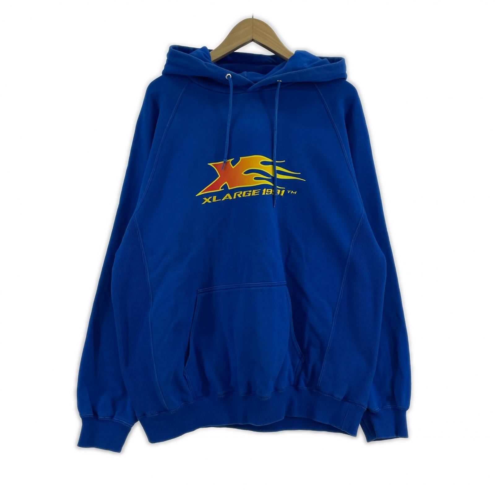 パーカー XLARGE パーカー M ブルー