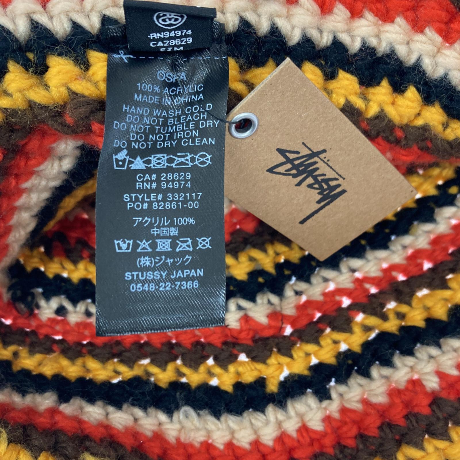 ハット Stussy x Patta ニットバケットハット マルチストライプカラー マルチカラー