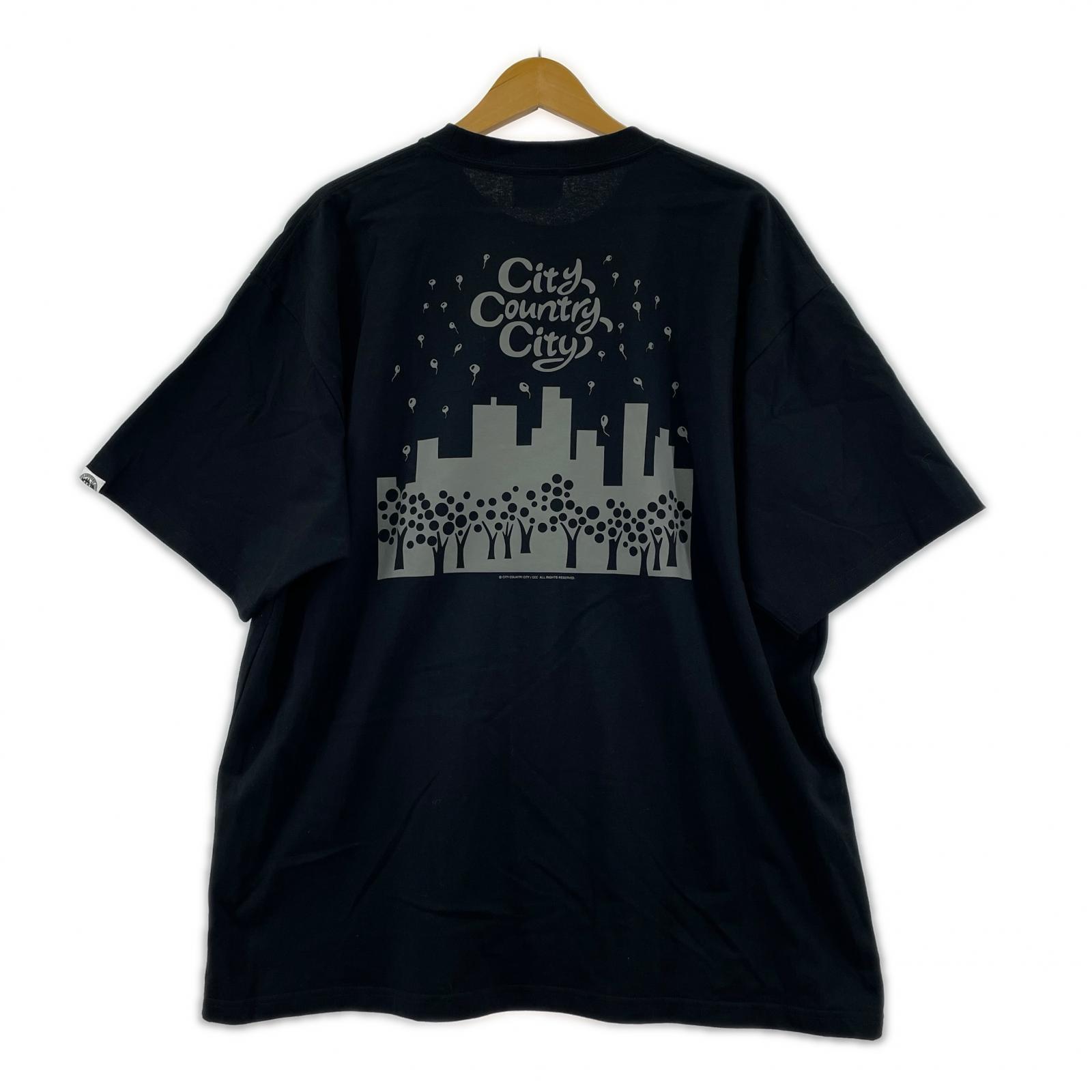 半袖Tシャツ CITY COUNTRY CITY 黒 XL ブラック