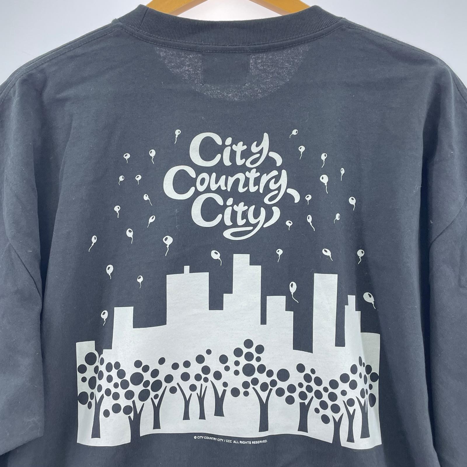 半袖Tシャツ CITY COUNTRY CITY 黒 XL ブラック