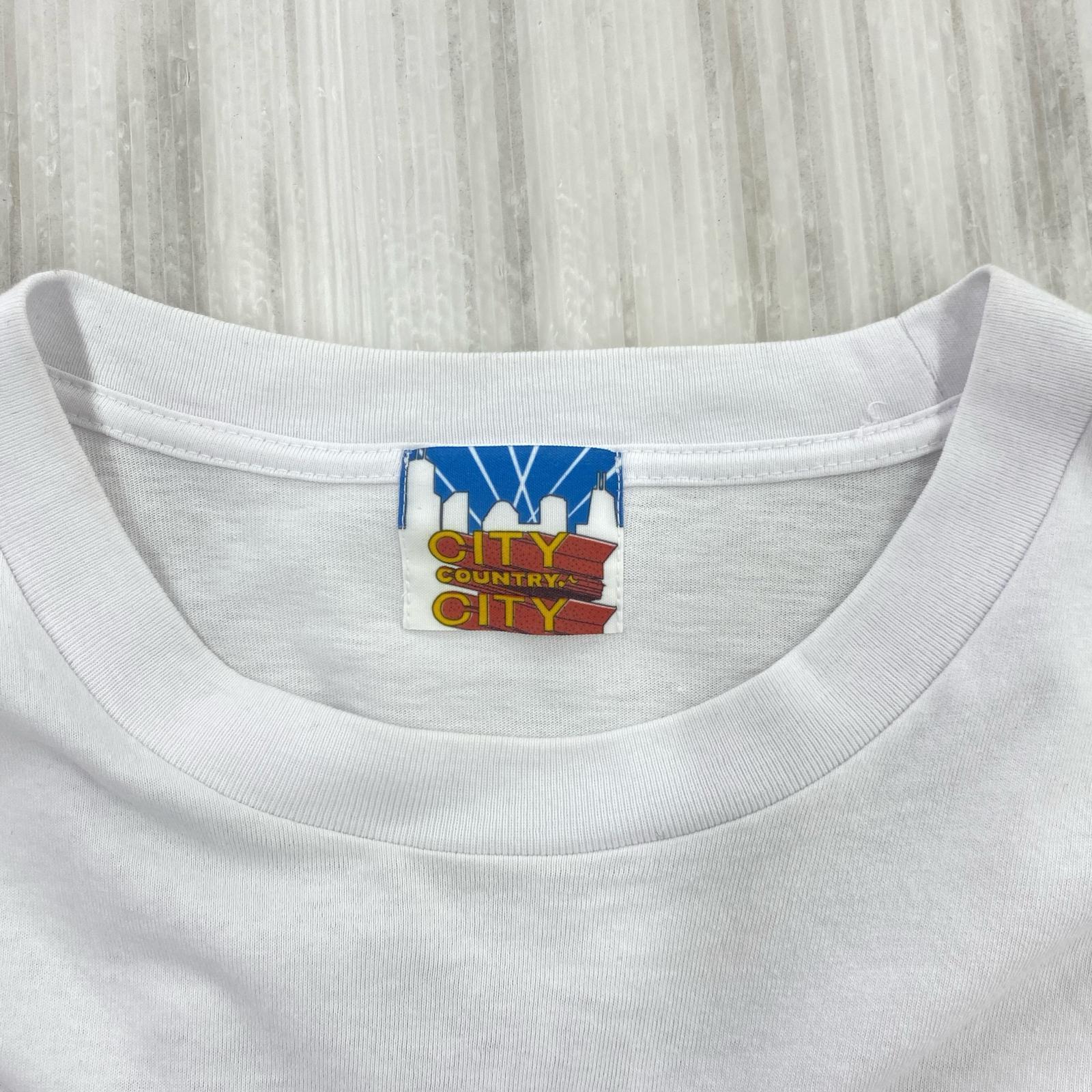 長袖Tシャツ CITY COUNTRY CITY 白 ホワイト