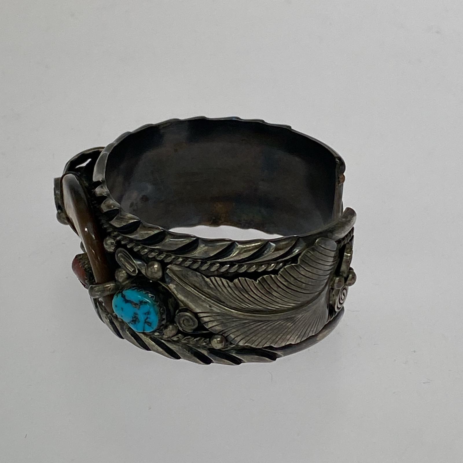 ブレスレット NAVAJO Roy Begay刻印 シルバー