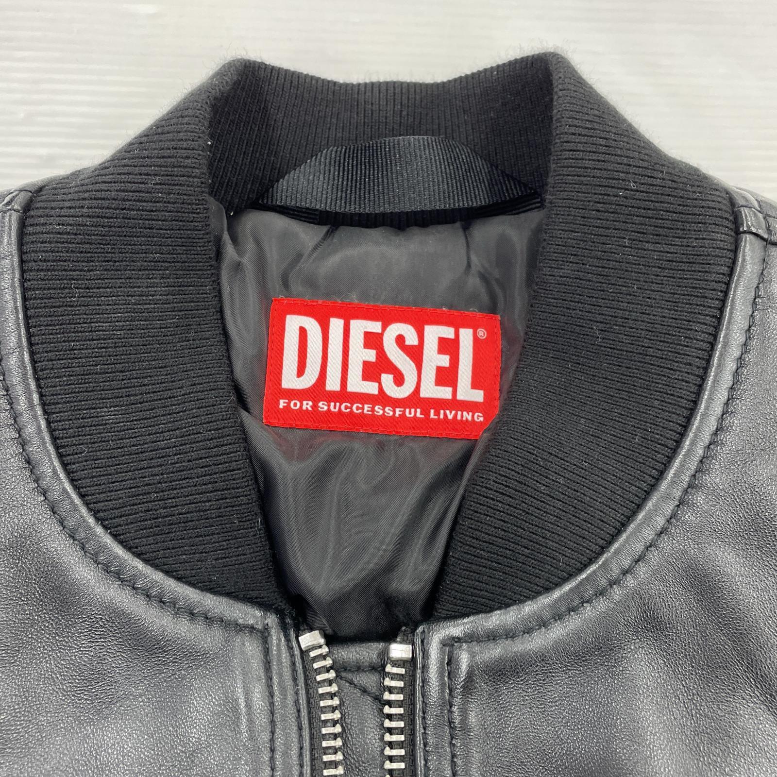 レザージャケット L-Pritts padded leather jacket Size46 46 ブラック