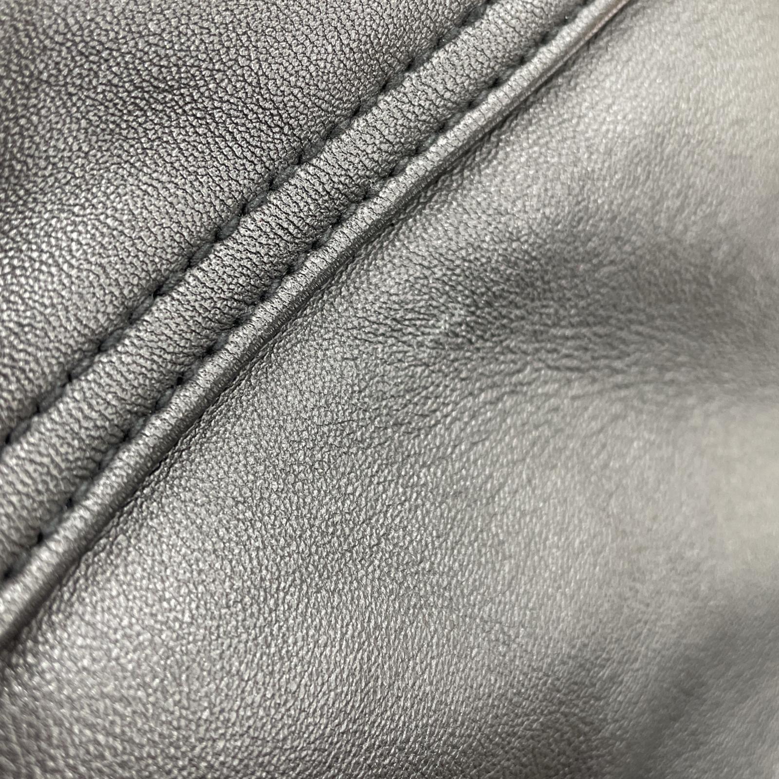 レザージャケット L-Pritts padded leather jacket Size46 46 ブラック